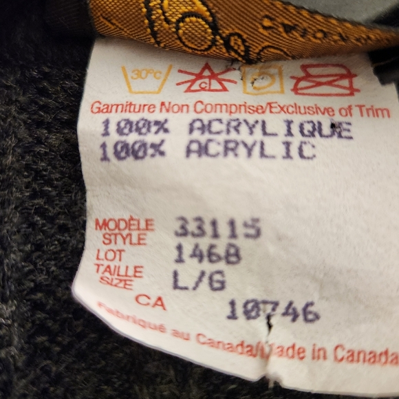 EUC Vintage fluffy collar cardigan with belt - Picture 4 of 4